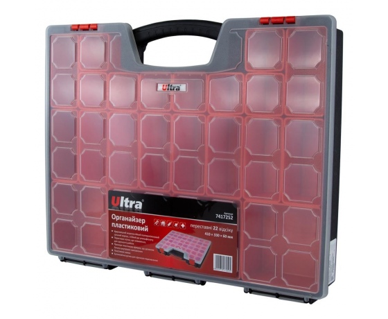 Фото 5 - Органайзер пластиковый переставные 22 отсека 410×330×60мм ULTRA (7417252)