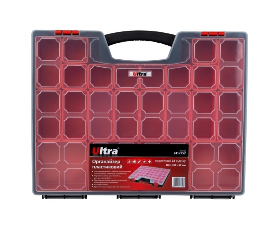 Фото 6 - Органайзер пластиковый переставные 22 отсека 410×330×60мм ULTRA (7417252)