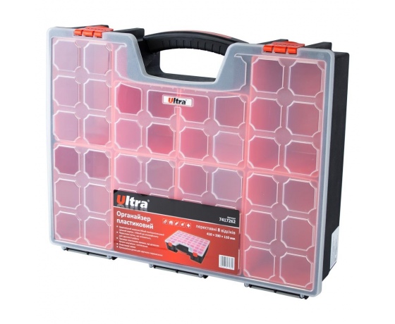 Фото 5 - Органайзер пластиковый переставные 8 отсеков 410×330×110мм ULTRA (7417262)