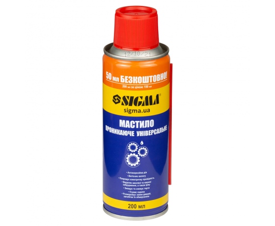 Фото 2 - Универсальная проникающая смазка 200мл SIGMA (6370131)