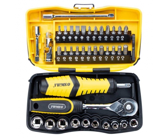 Фото 4 - Набор насадок торцевых и биты 1/4