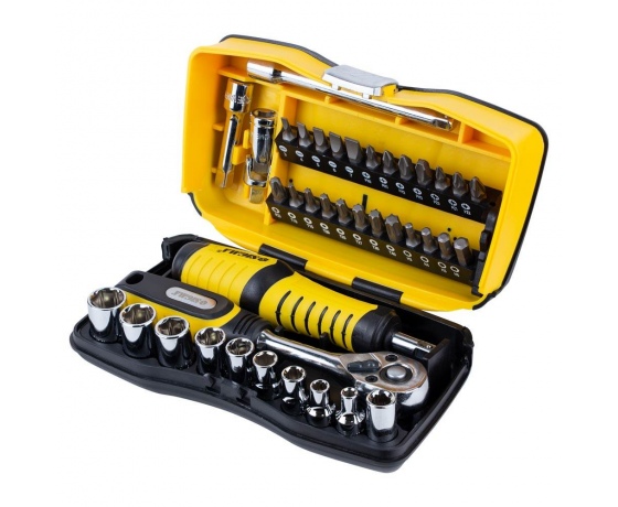 Фото 2 - Набор насадок торцевых и биты 1/4