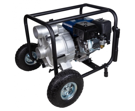 Фото 8 - Мотопомпа 7.5л.с. Hmax 26м Qmax 60м³/ч (4-х тактный) для грязной воды WETRON (772557)