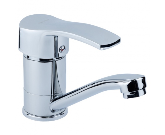 Фото 2 - Смеситель MD Ø40 для кухни гусак прямой 150мм на гайке AQUATICA (MD-1B141C)