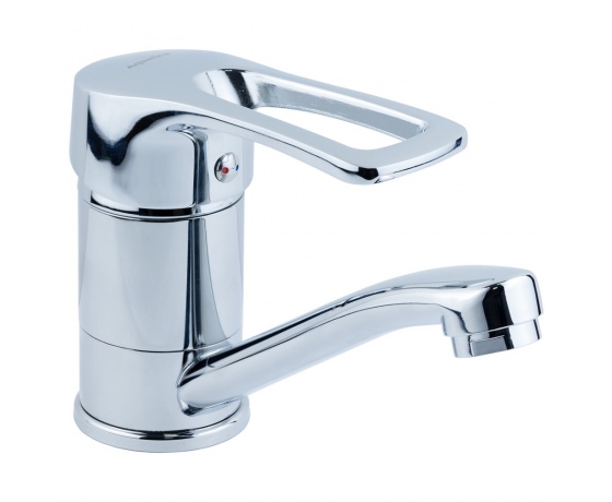 Фото 2 - Смеситель MD Ø40 для кухни гусак прямой 150мм на шпильке AQUATICA (MD-2B144C)