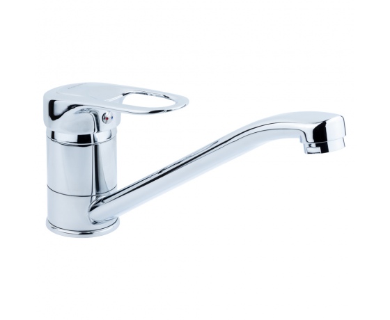 Фото 2 - Смеситель MJ Ø40 для кухни гусак прямой 250мм на шпильке AQUATICA (MJ-2B229C)