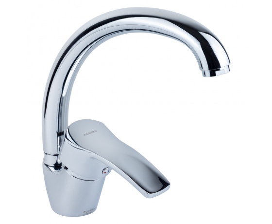 Фото 2 - Смеситель ML Ø40 для кухни гусак ухо на гайке AQUATICA (ML-4B141C)