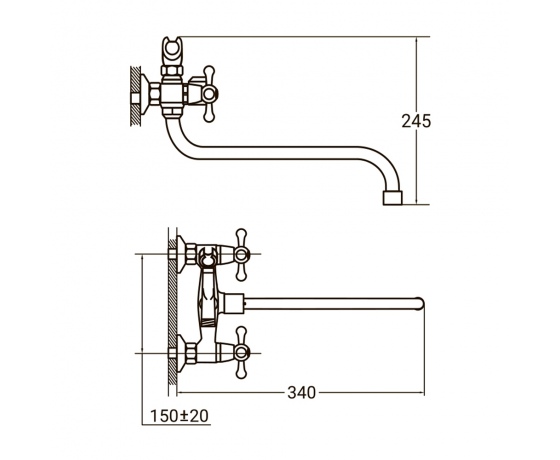 Фото 4 - Смеситель PM 1/2