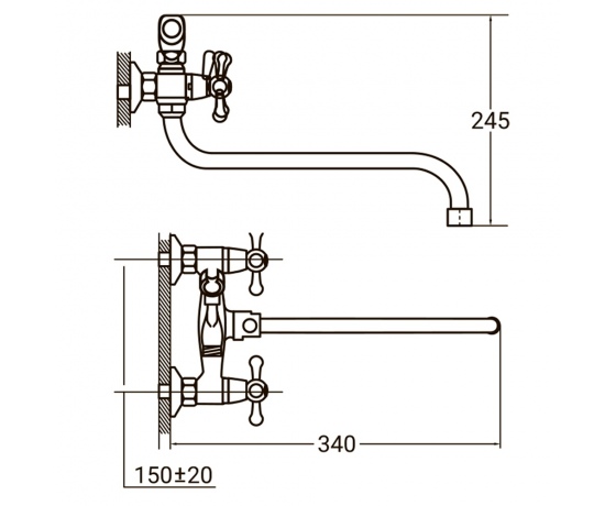 Фото 3 - Смеситель PM 1/2