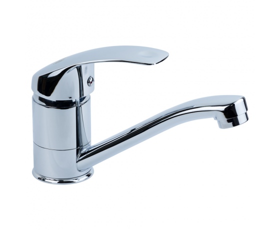 Фото 2 - Смеситель SD Ø40 для кухни гусак прямой 150мм на шпильке TAU (SD-2B143C)