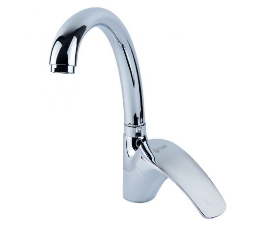 Фото 2 - Смеситель SD Ø40 для кухни гусак ухо лат. шток на гайке TAU (SD-4B443C)