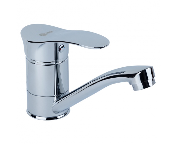 Фото 2 - Смеситель SE Ø40 для кухни гусак прямой 150мм на гайке TAU (SE-1B145C)