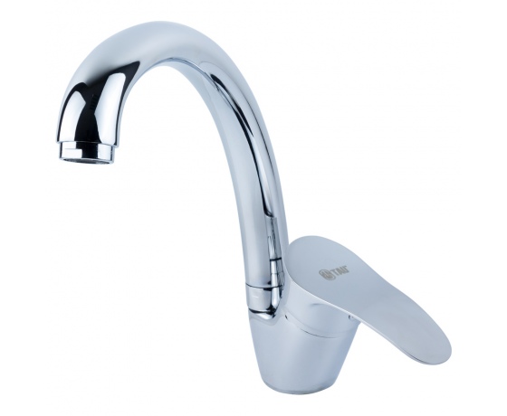 Фото 2 - Смеситель SE Ø40 для кухни гусак ухо на гайке TAU (SE-4B145C)