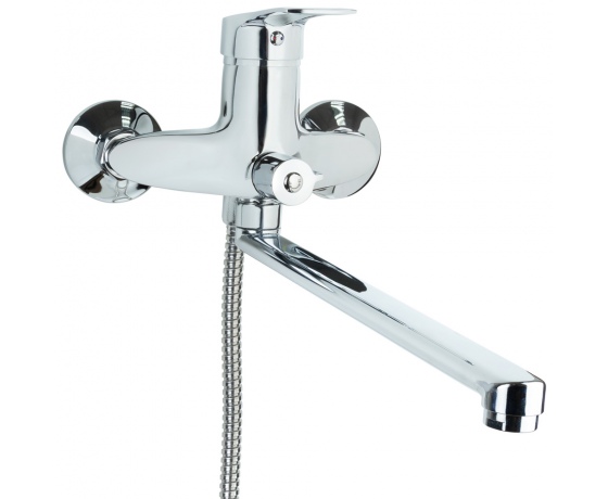 Фото 2 - Смеситель SM Ø40 для ванны гусак прямой 350мм дивертор встроенный картриджный TAU (SM-2C244C)