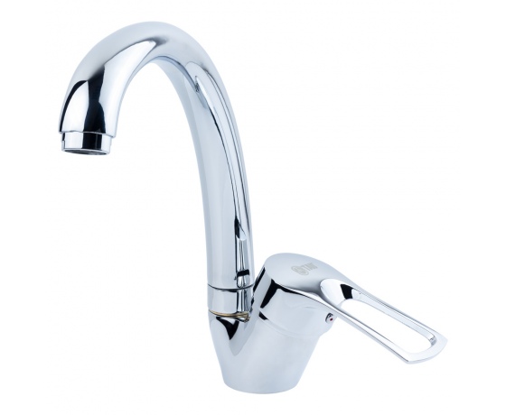 Фото 2 - Смеситель SM Ø40 для кухни гусак ухо на гайке TAU (SM-4B144C)