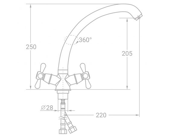 Фото 3 - Смеситель VD 1/2