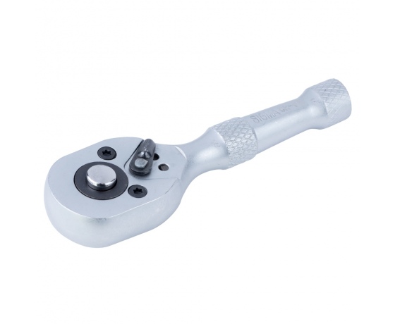 Фото 2 - Ключ-трещотка укороченная с металлической ручкой 1/4