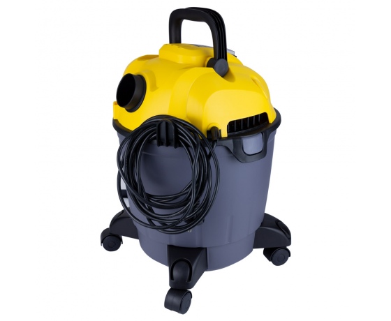 Фото 5 - Пылесос строительный 1200Вт 1.5м3/мин 15.5КПа пластиковый бак 18л VORTEX (5346233)