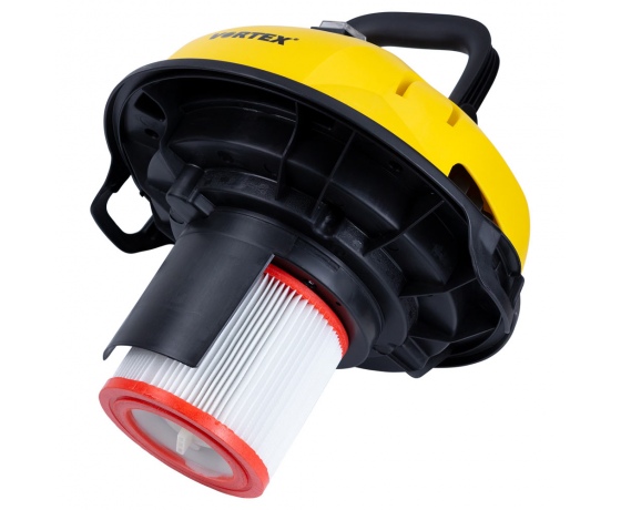 Фото 9 - Пылесос строительный 1200Вт 1.5м3/мин 15.5КПа пластиковый бак 18л VORTEX (5346233)
