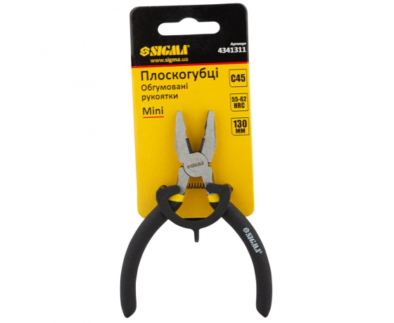 Фото 4 - Плоскогубцы 130мм обрезиненные рукоятки Mini SIGMA (4341311)