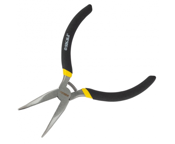 Фото 2 - Длинногубцы изогнутые 125мм обрезиненные рукоятки Mini SIGMA (4356311)