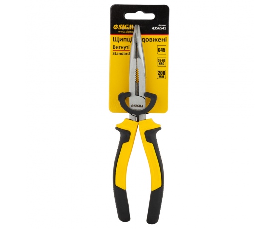 Фото 4 - Длинногубцы изогнутые 200мм Standard SIGMA (4356541)