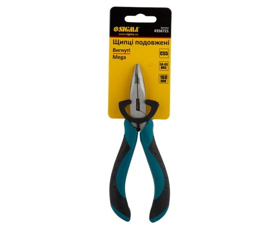 Фото 4 - Длинногубцы изогнутые 160мм Mega SIGMA (4356721)