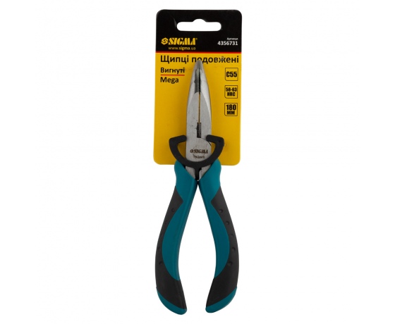 Фото 4 - Длинногубцы изогнутые 180мм Mega SIGMA (4356731)