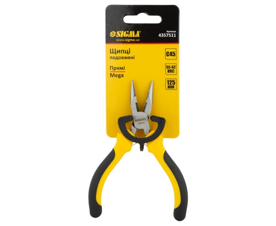 Фото 4 - Длинногубцы прямые 125мм Standard SIGMA (4357511)