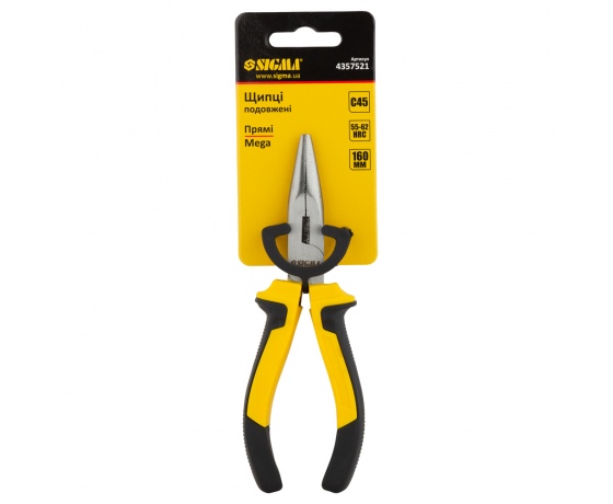Фото 4 - Длинногубцы прямые 160мм Standard SIGMA (4357521)