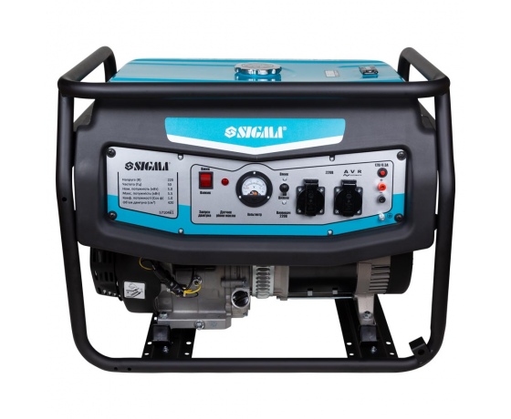 Фото 3 - Генератор бензиновый 5.0/5.5кВт 4-х тактный ручной запуск SIGMA (5710461)