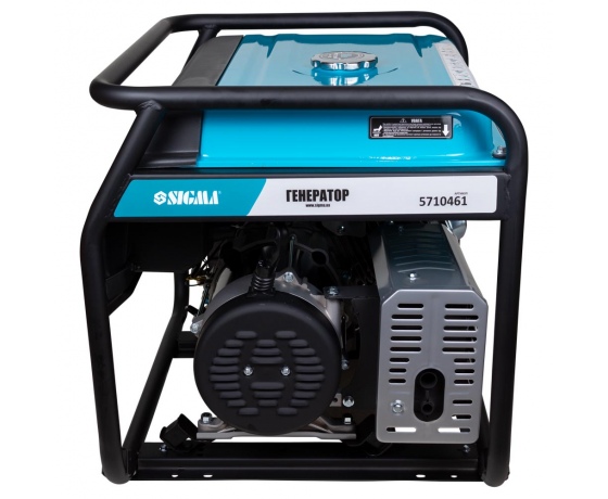 Фото 9 - Генератор бензиновый 5.0/5.5кВт 4-х тактный ручной запуск SIGMA (5710461)