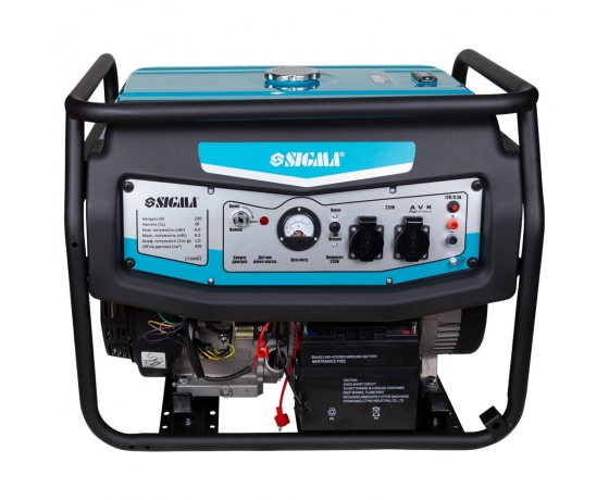 Фото 3 - Генератор бензиновый 6.0/6.5кВт 4-х тактный электрозапуск SIGMA (5710491)