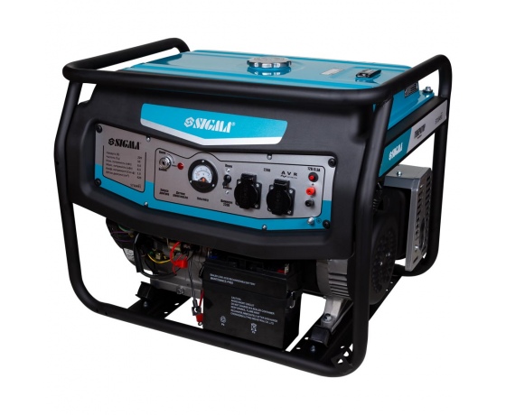 Фото 4 - Генератор бензиновый 6.0/6.5кВт 4-х тактный электрозапуск SIGMA (5710491)