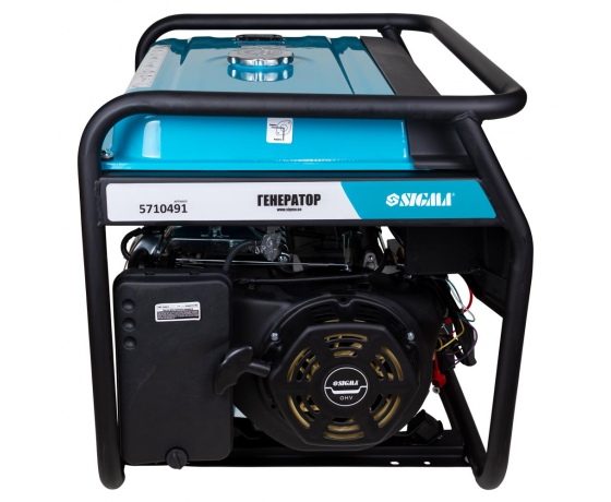 Фото 5 - Генератор бензиновый 6.0/6.5кВт 4-х тактный электрозапуск SIGMA (5710491)