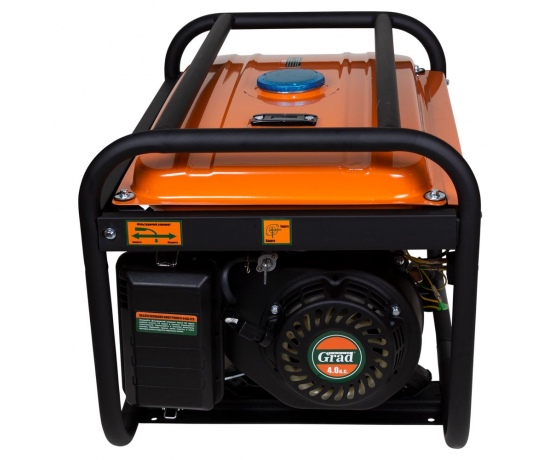 Фото 5 - Генератор бензиновый 2.5/2.8кВт 4-х тактный ручной запуск GRAD (5710915)