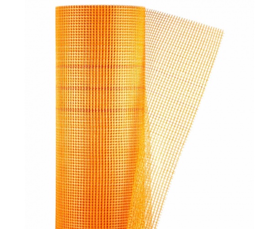 Фото 2 - Стеклосетка штукатурная щелочестойкая оранжевая 145г/м2 5×5мм 1×50м SIGMA (8406831)
