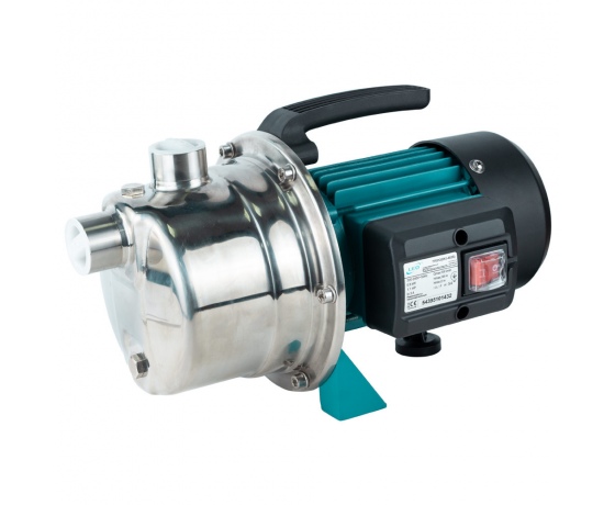 Фото 2 - Насос центробежный самовсасывающий 0.6кВт Hmax 35м Qmax 50л/мин нерж LEO (775311)