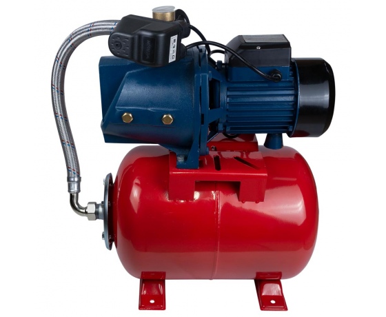 Фото 3 - Станция 0.75кВт Hmax 40м Qmax 80л/мин (самовсасывающий насос) 24л Украина WETRON (775033/24)