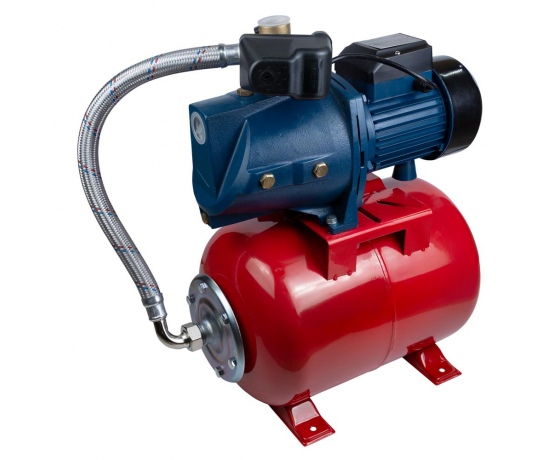 Фото 2 - Станция 0.75кВт Hmax 40м Qmax 80л/мин (самовсасывающий насос) 24л Украина WETRON (775033/24)