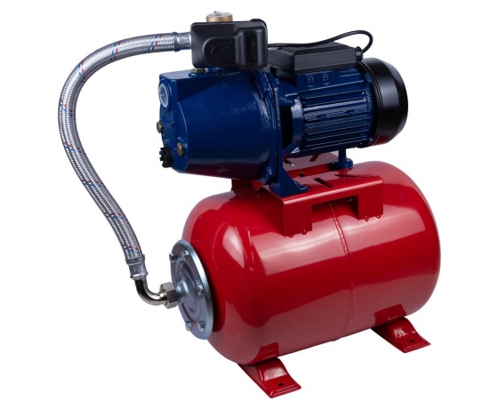 Фото 2 - Станция 1.1кВт Hmax 45м Qmax 85л/мин (самовсасывающий насос) 24л Украина WETRON (775035/24)