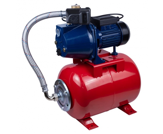 Фото 2 - Станция 0.75кВт Hmax 45м Qmax 55л/мин (самовсасывающий насос) 24л Украина WETRON (775042/24)