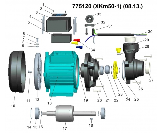 Фото 9 - Насос вихревой 0.11кВт Hmax 23м Qmax 25л/мин LEO (775120)