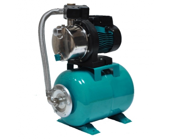 Фото 2 - Станция 0.6кВт Hmax 35м Qmax 50л/мин (самовсасывающий насос нерж) 24л AquaticaLEO (775315/24)