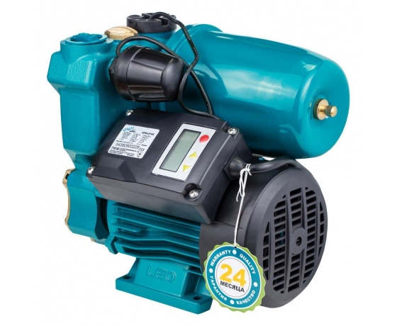 Фото 4 - Станция 0.37кВт Hmax 40м Qmax 39л/мин (вихревой насос) 1л + рег давления LEO 3.0 (776150)