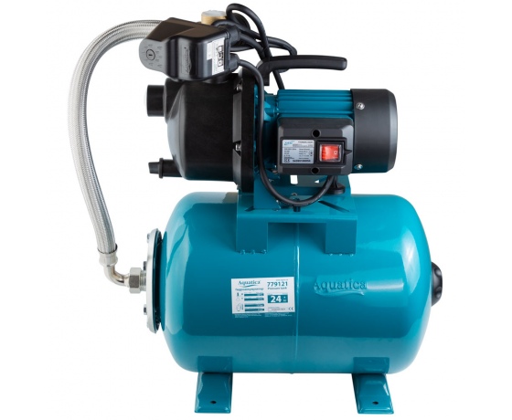 Фото 4 - Станция 0.6кВт Hmax 35м Qmax 50л/мин пластик (самовсасывающий насос) 24л Украина AquaticaLEO (775306/24)