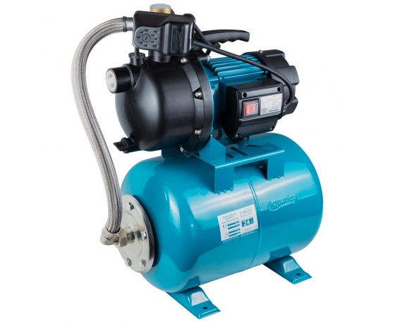 Фото 3 - Станция 1.2кВт Hmax 48м Qmax 80л/мин пластик (самовсасывающий насос) 24л Украина AquaticaLEO (775309/24)