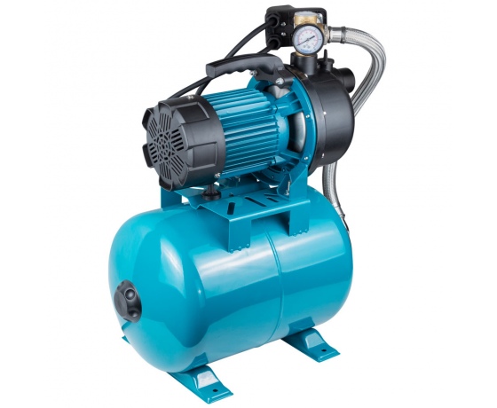 Фото 7 - Станция 1.2кВт Hmax 48м Qmax 80л/мин пластик (самовсасывающий насос) 24л Украина AquaticaLEO (775309/24)