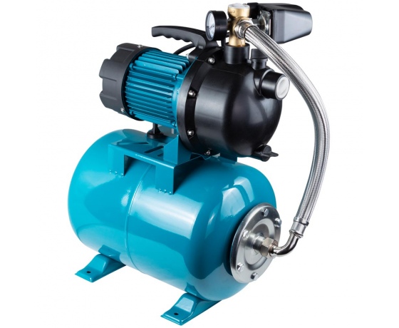 Фото 9 - Станция 1.2кВт Hmax 48м Qmax 80л/мин пластик (самовсасывающий насос) 24л Украина AquaticaLEO (775309/24)