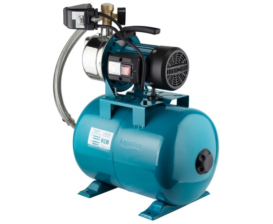 Фото 4 - Станция 0.6кВт Hmax 35м Qmax 50л/мин (самовсасывающий насос нерж) 24л Украина AquaticaLEO (775311/24)
